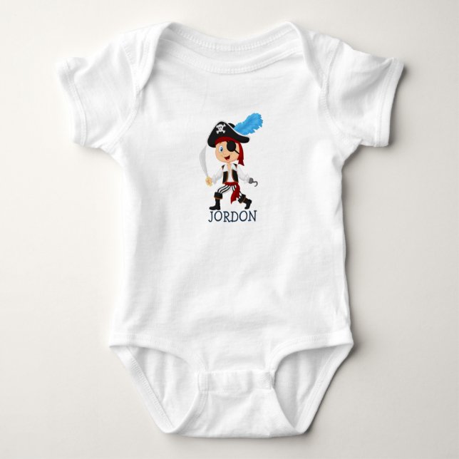 Delightful Pirate Baby Bodysuit (Front)