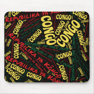 Delightful Republic of the Congo Flag Colours Mouse Mat