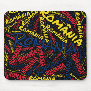 Delightful Romania Flag Colours Patriotic Mouse Mat