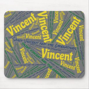Delightful Saint Vincent and the Grenadines Flag Mouse Mat