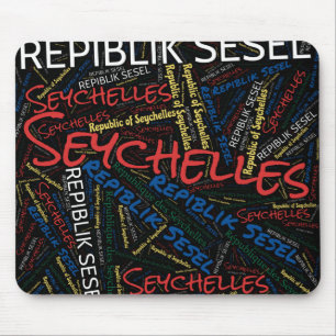 Delightful Seychelles Flag Colours Patriotic Mouse Mat