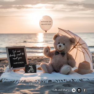 Delightful simple  digital pregnancy announcement