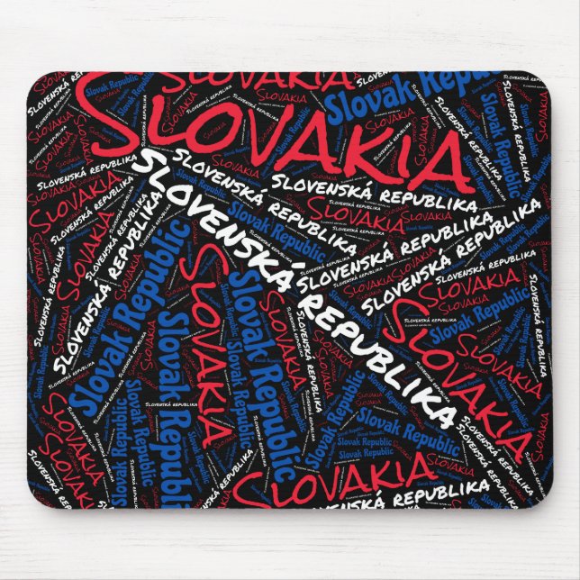 Delightful Slovakia Flag Colours Patriotic Mouse Mat (Front)