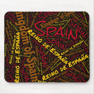 Delightful Spain Flag Colours Patriotic Mouse Mat