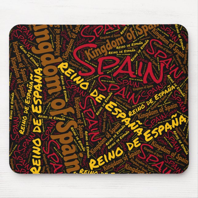 Delightful Spain Flag Colours Patriotic Mouse Mat (Front)