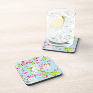 Delightful Spring on a Coaster Set (C)