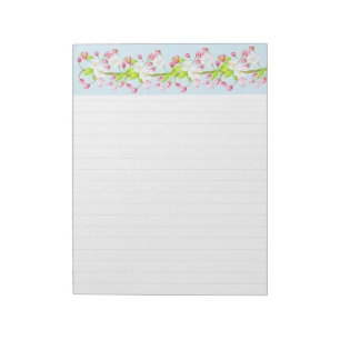 Delightful Spring on a Large Notepad