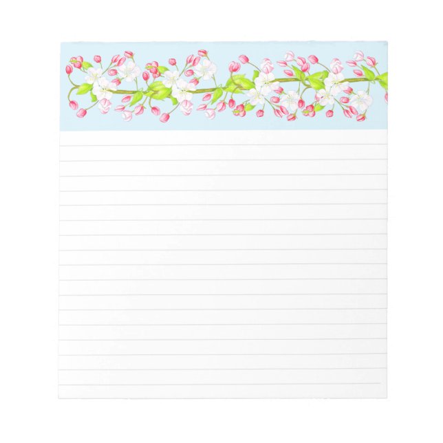 Delightful Spring on a Medium Sized Notepad (Front)