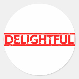 Delightful Stamp Classic Round Sticker