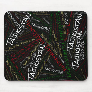 Delightful Tajikistan Flag Colours Patriotic Mouse Mat