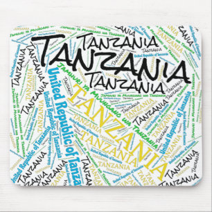 Delightful Tanzania Flag Colours Patriotic Mouse Mat