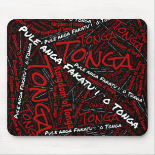 Delightful Tonga Flag Colours Patriotic Mouse Mat