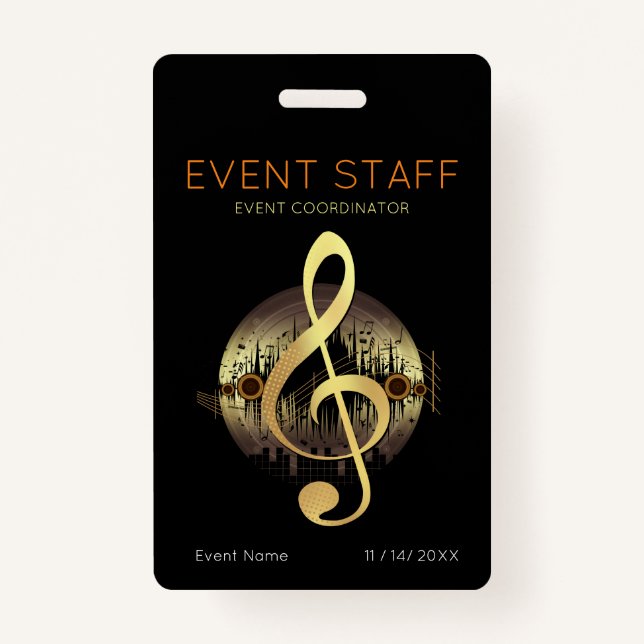 Delightful Tune Event Staff Coordinator ID Badge (Front)