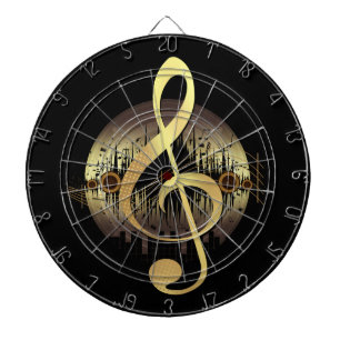 Delightful Tune - Gold Dartboard
