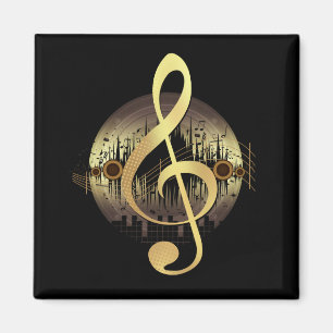 Delightful Tune - Gold Magnet