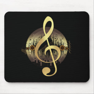 Delightful Tune - Gold Mouse Mat