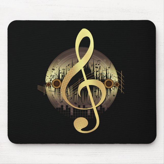 Delightful Tune - Gold Mouse Mat (Front)