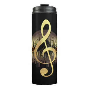 Delightful Tune - Gold Thermal Tumbler