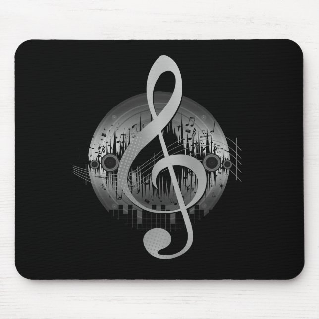 Delightful Tune - Silver Mouse Mat (Front)