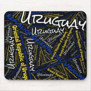 Delightful Uruguay Flag Colours Patriotic Mouse Mat