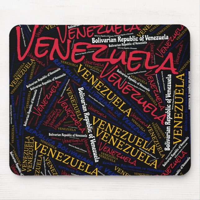 Delightful Venezuela Flag Colours Patriotic Mouse Mat (Front)