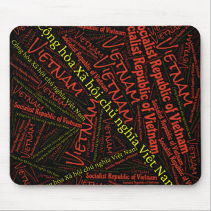 Delightful Vietnam Flag Colors Patriotic Mouse Mat