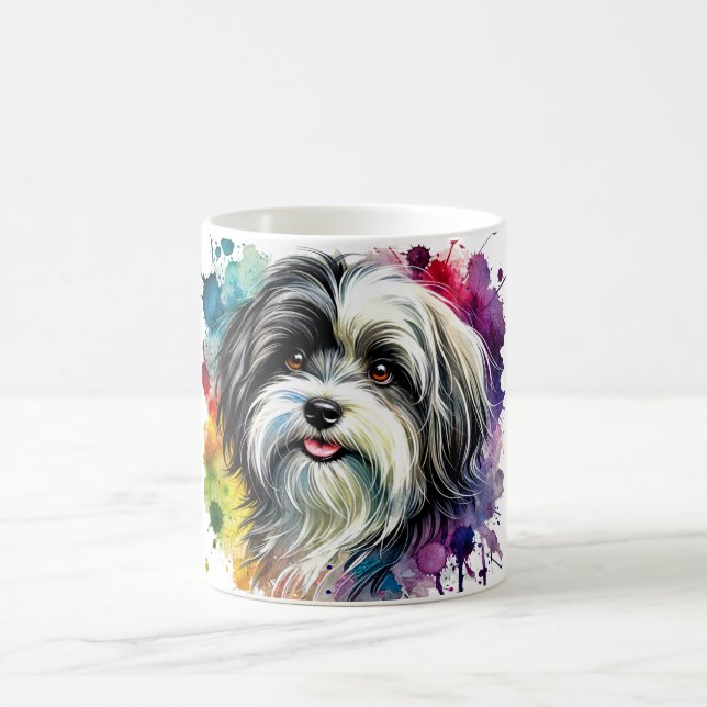 🐾 Delightful Watercolor Havanese Mug ☕ (Center)