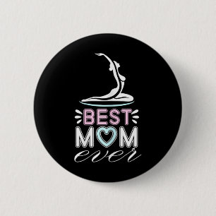 Delightful Yoga Mothers Quote 6 Cm Round Badge