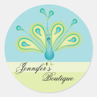Delightfully Feathered! Classic Round Sticker