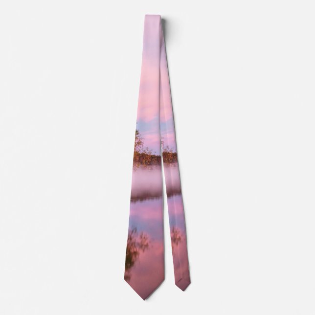 Delightfully Pink Morning Neck Tie (Front)