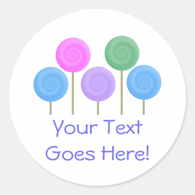Delightfully Sweet Collection Classic Round Sticker (Front)