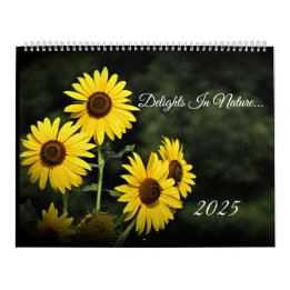 Delights In Nature Gr  - Large Wall Calendar 2025 