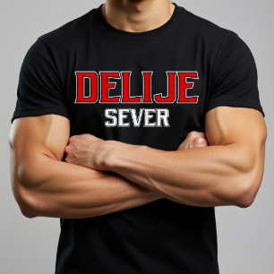 Delije Sever Crveno Beli T-Shirt
