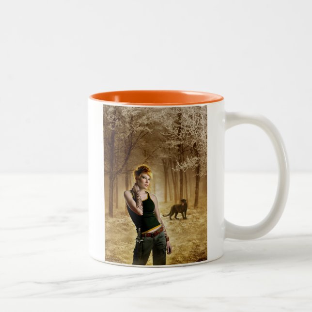 Delilah: I HAZ CATTITUDE Two-Tone Coffee Mug (Right)