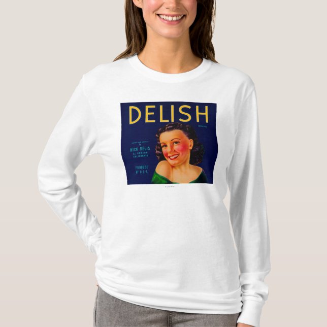 Delish Orange LabelEl Centro, CA T-Shirt (Front)