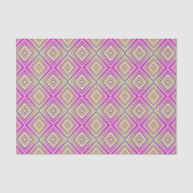 Delish Purple Alternative Diamond Pattern Tissue Paper (Front)