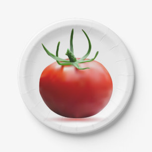 Delish Tomato Paper Plates