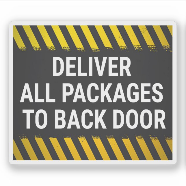 Deliver All Packages To Back Door (Front)