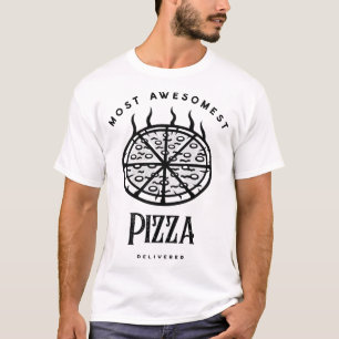 Deliver Food Grocery Cheesy Pizza Deliverer T-Shirt