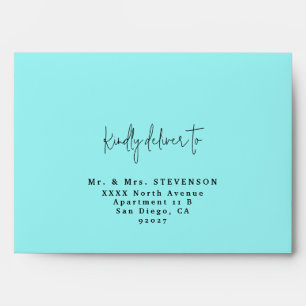 Deliver to Script Wedding Address Envelope