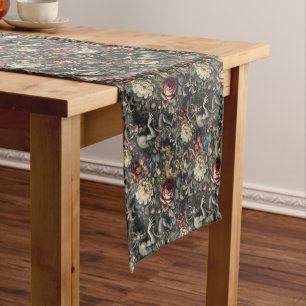 Deliver Us from Decadence – Gothic Floral Design Short Table Runner