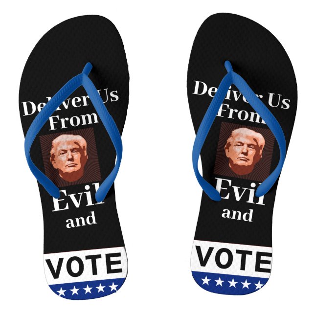 Deliver Us From Evil Flip Flops (Footbed)
