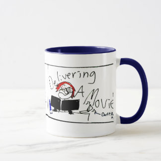 delivering a movie mug