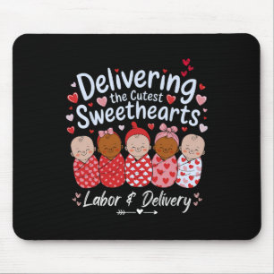 Delivering Cutest Sweethearts Valentine's Labor An Mouse Mat