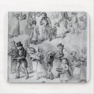 Delivering Dinner, 1841 Mouse Mat