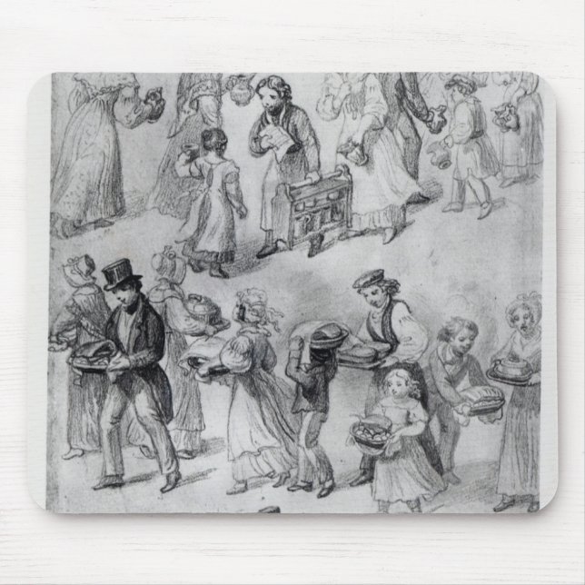 Delivering Dinner, 1841 Mouse Mat (Front)