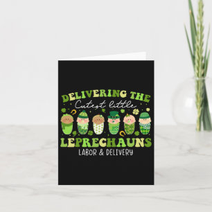 Delivering Little Leprechauns Labour And Delivey S Card