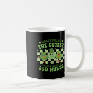 Delivering The Cutest Clover Landd Nurse St Patric Coffee Mug