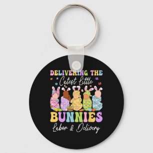 Delivering The Cutest Little Bunnies Landd Nurses Key Ring