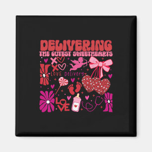 Delivering The Cutest Valentines Floral Labor Deli Magnet